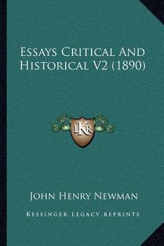 portada essays critical and historical v2 (1890) (en Inglés)