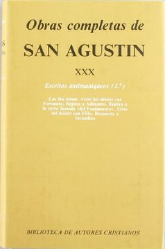 portada Obras Completas de san Agustin. Xxx: Escritos Antimaniqueos (in Spanish)