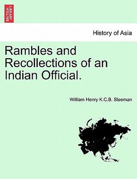 portada rambles and recollections of an indian official. (en Inglés)