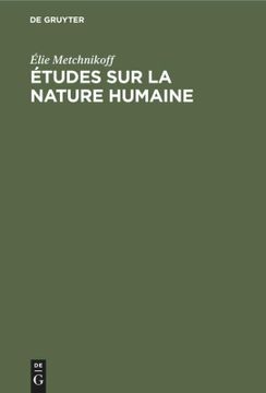 portada Études sur la Nature Humaine (en Francés)