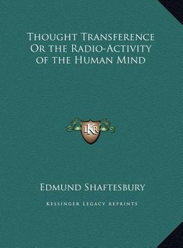 portada thought transference or the radio-activity of the human mind (en Inglés)