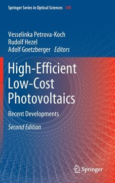 portada High-Efficient Low-Cost Photovoltaics: Recent Developments (en Inglés)