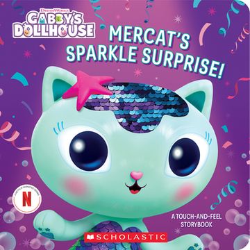 portada Mercat's Sparkle Surprise! A Touch-And-Feel Storybook (Gabby's Dollhouse) (in English)