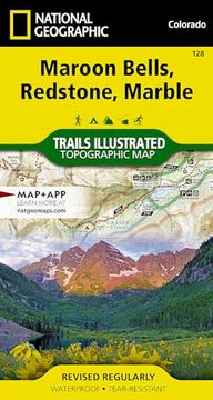 portada Maroon Bells, Redstone, Marble map (National Geographic Trails Illustrated Map, 128) (en Inglés)