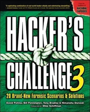 portada Hacker's Challenge 3: 20 Brand new Forensic Scenarios & Solutions (v. 3) (en Inglés)
