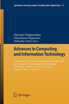 portada advances in computing and information technology: proceedings of the second international conference on advances in computing and information technolo (en Inglés)