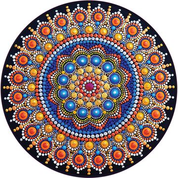 portada Magical Mandala 1000 Piece Round Jigsaw Puzzle (en Inglés)
