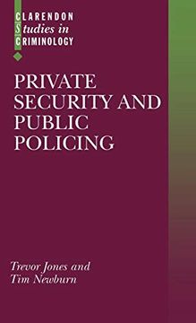 portada Private Security and Public Policing (en Inglés)