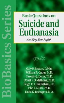 portada basic questions on suicide and euthanasia (in English)