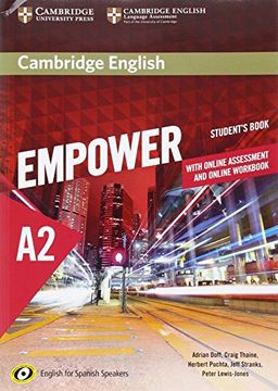 portada Cambridge English Empower for Spanish Speakers a2 Student's Book With Online Assessment and Practice and Online Workbook 