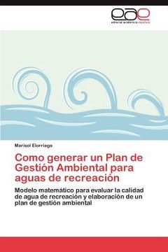 Libro Como Generar Un Plan De Gesti N Ambiental Para Aguas De Recreaci ...