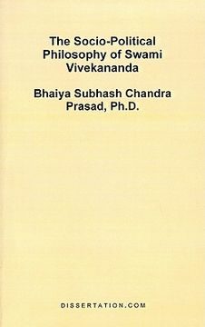 portada the socio-political philosophy of swami vivekananda (en Inglés)