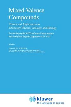 portada mixed-valence compounds: theory and applications in chemistry, physics, geology, and biology