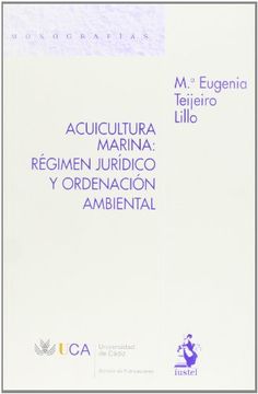 portada Acuicultura Marina: Regimen Juridico y Ordenacion Ambiental
