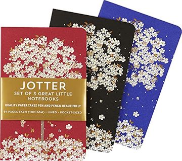 portada Falling Blossoms Jotter Notebooks (Set of 3) (in English)