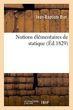 portada Notions Élémentaires de Statique (Sciences) (en Francés)