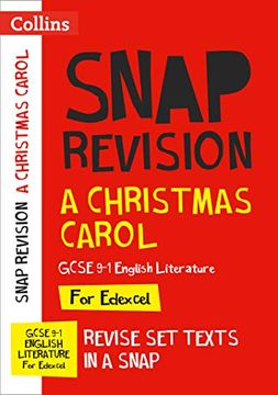 portada A Christmas Carol: New Grade 9-1 Gcse English Literature Edexcel Text Guide (Collins Gcse 9-1 Snap Revision) (en Inglés)