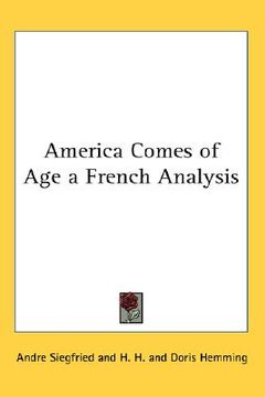 portada america comes of age a french analysis (en Inglés)