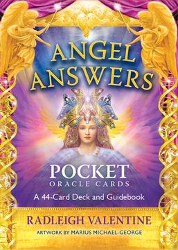 portada Angel Answers Pocket Oracle Cards: A 44-Card Deck and Guidebook (in English)