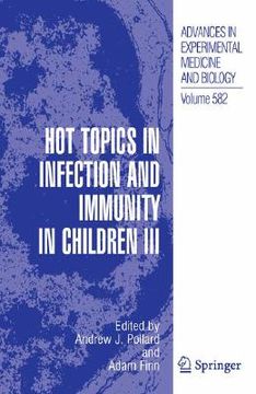 portada hot topics in infection and immunity in children iii (en Inglés)