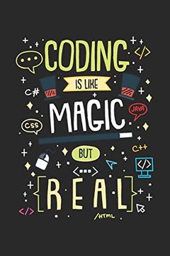 portada Coding is Like Magic but Real: 120 Pages i 6x9 i Karo (en Inglés)