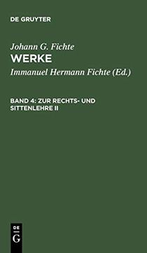 portada Zur Rechts- und Sittenlehre ii (in German)