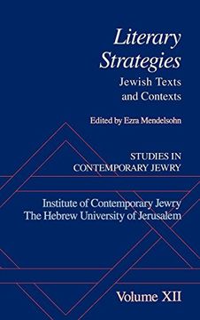 portada Studies in Contemporary Jewry: Xii: Literary Strategies: Jewish Texts and Contexts: Literary Strategies - Jewish Texts and Contexts vol 12 