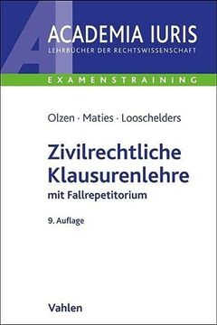 portada Zivilrechtliche Klausurenlehre: Mit Fallrepetitorium