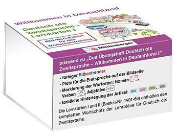 portada Willkommen in Deutschland - Lernkarten Deutsch als Zweitsprache i: Bild-Wort-Kärtchen für das Wortschatztraining (en Alemán)