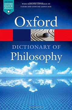 portada The Oxford Dictionary of Philosophy (Oxford Quick Reference) 