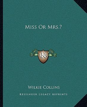 portada miss or mrs.? (in English)
