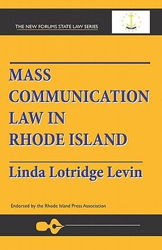 portada mass communication law in rhode island (en Inglés)