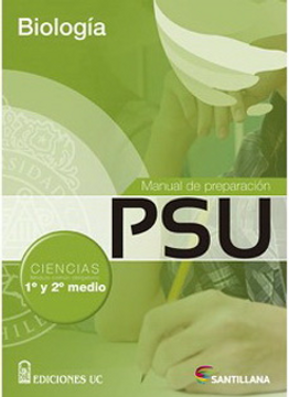 portada Manual de Preparacion psu Biologia 1° y 2° Medio