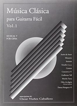 Música Clásica Para Guitarra Fácil, Volumen 1. Partitions Pour Guitare (en Inglés)