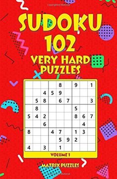 portada Sudoku: 102 Very Hard Puzzles (102 Sudoku 9x9 Puzzles: Very Hard) (Volume 1) (in English)