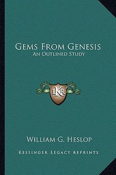 portada gems from genesis: an outlined study (en Inglés)