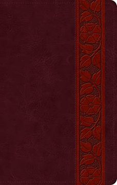 portada Esv Large Print Personal Size Bible (Trutone, Mahogany, Trellis Design) (en Inglés)