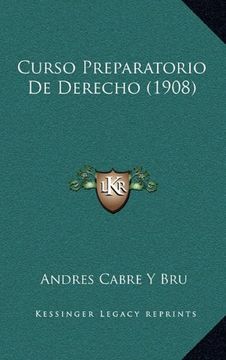 portada Curso Preparatorio de Derecho (1908)