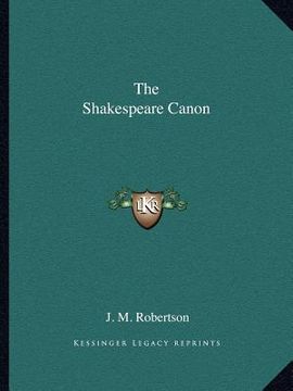 portada the shakespeare canon (en Inglés)