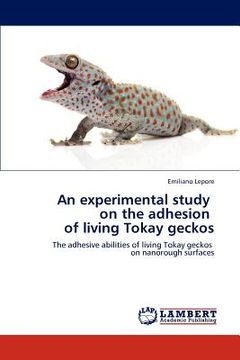 portada an experimental study on the adhesion of living tokay geckos (en Inglés)