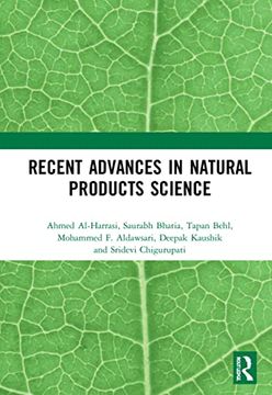 portada Recent Advances in Natural Products Science (en Inglés)