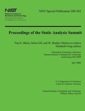 portada Proceedings of the Static Analysis Summit