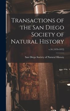 portada Transactions of the San Diego Society of Natural History; v.16 (1970-1972)