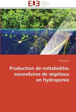 portada Production de Metabolites Secondaires de Vegetaux En Hydroponie