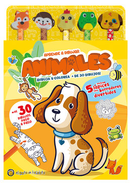 portada Lápices y borradores de colorers: animales (in Spanish)