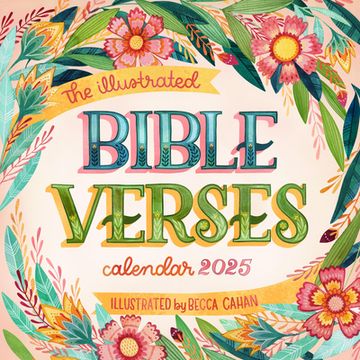 portada Illustrated Bible Verses Wall Calendar 2025: Timeless Wise Words of the Bible
