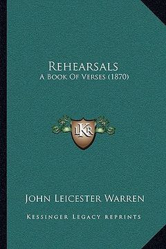 portada rehearsals: a book of verses (1870) (in English)