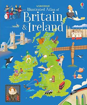 portada Usborne Illustrated Atlas of Britain and Ireland (en Inglés)