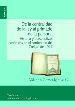 portada De la Centralidad de la ley al Primado de la Persona (in Spanish)