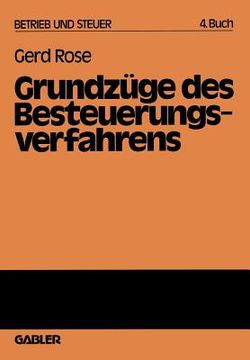 portada Grundzüge Des Besteuerungsverfahrens (en Alemán)